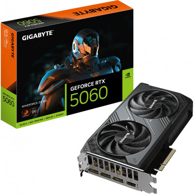 Видеокарта Gigabyte GeForce RTX5060 WINDFORCE OC 8Gb (GV-N5060WF2OC-8GD) 8Gb GDDR7