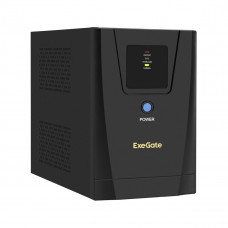 ИБП Exegate UNB-1200.LED.AVR.2SH.3C13 1200VA/750W, LED, AVR, 2*Schuko+3*C13, съемн.кабель, металлический корпус, Black EX292793RUS
