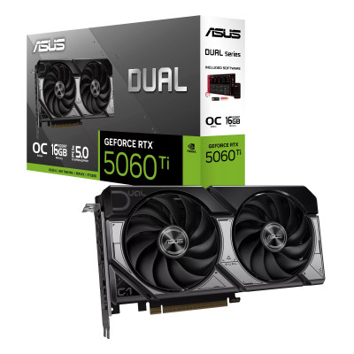Видеокарта Asus GeForce RTX5060Ti DUAL (DUAL-RTX5060TI-O16G) 16Gb GDDR7