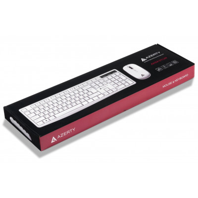 Комплект Кл+М Azerty Wireless AKM-01LW беспроводной