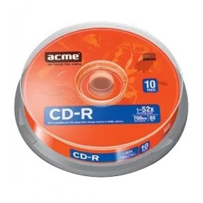 диск CD-R ACME 52x 700Mb (10шт) Cake Box
