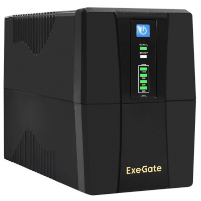 ИБП 650VA/360W ExeGate Power Back BNB-650.LED.AVR.2SH EP276528RUS 2*Schuko