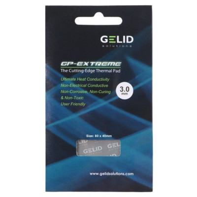 Термопрокладка 80x40x3.0mm 12wmk Gelid GP-Extreme