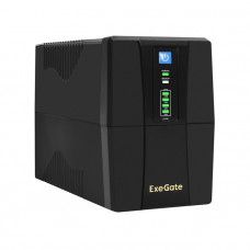 ИБП 1000VA/550W Exegate BNB-1000.LED.AVR.2SH.RJ.USB EX292786RUS