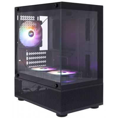 Корпус 1STPLAYER MIKU Mi2-A ARGB Black, 3x120mm ARGB fans, без БП