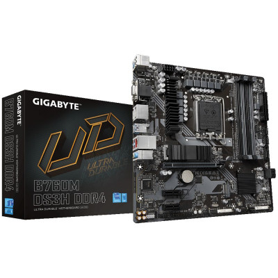 Мат. плата Gigabyte Socket 1700 LGA "B760M DS3H DDR4"