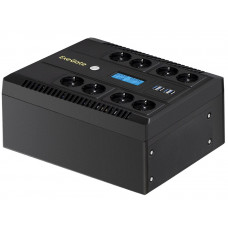ИБП 600VA/360W Exegate NEO Smart LHB-600.LCD.AVR.8SH.CH.RJ.USB EX293856RUS 8*Schuko