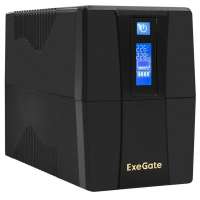 ИБП Exegate SpecialPro Smart LLB-600.LCD.AVR.2SH 600VA/360W EX292765RUS 2*Schuko