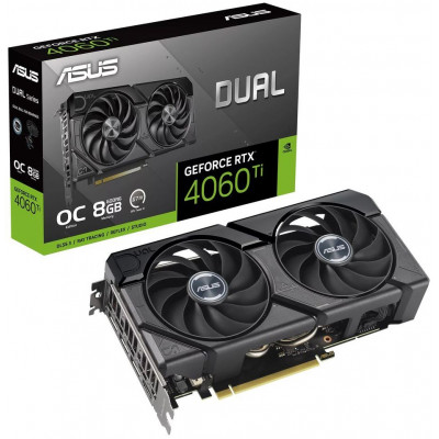 Видеокарта ASUS GeForce RTX 4060TI (DUAL-RTX4060TI-O8G-EVO) 8Gb GDDR6