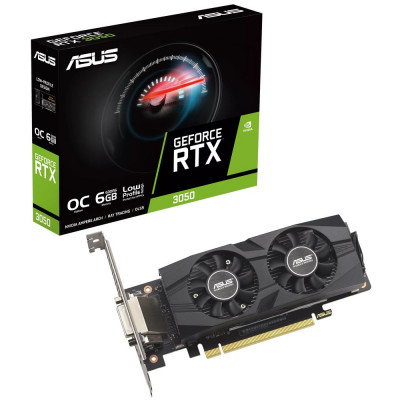 Видеокарта ASUS GeForce RTX 3050 LP BRK OC (RTX3050-O6G-LP-BRK) 6Gb GDDR6