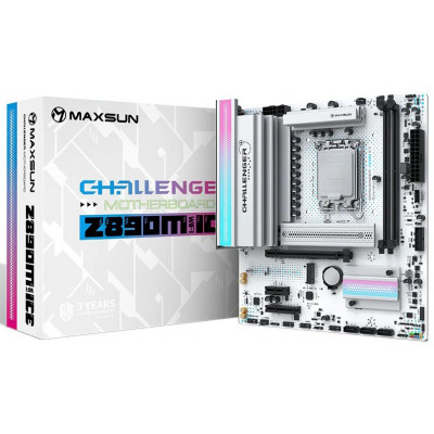 Мат. плата MAXSUN Socket 1851 LGA "Challenger Z890M WIFI ICE"