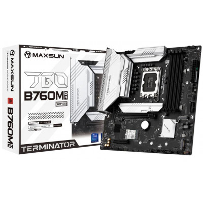 Мат. плата MAXSUN Socket 1700 LGA "MS-Terminator B760M D4 WIFI6E"