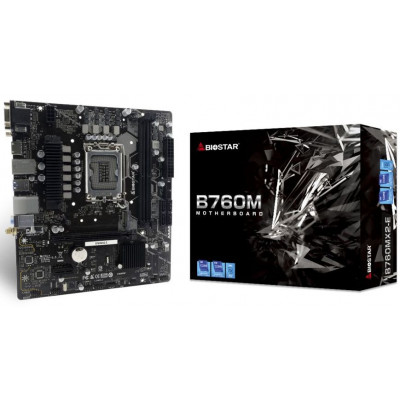 Мат. плата Biostar Socket 1700 LGA "B760MX2-E"