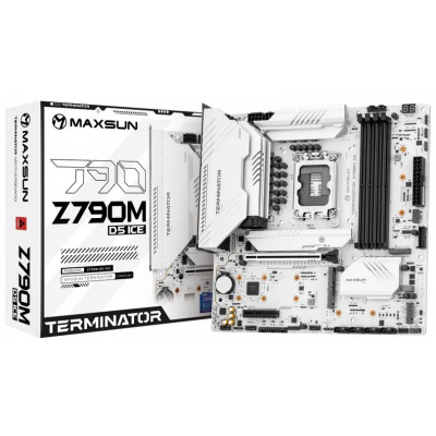 Мат. плата MAXSUN Socket 1700 LGA "Terminator Z790M D5 ICE" 
