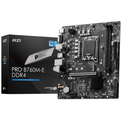 Мат. плата MSI Socket 1700 LGA "PRO B760M-E DDR4"