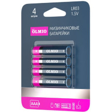 Батарейки Olmio AAA/LR03 BL4