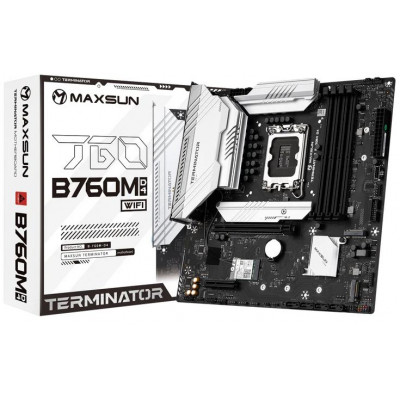 Мат. плата MAXSUN Socket 1700 LGA "Terminator B760M D4 WIFI"