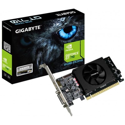 Видеокарта Gigabyte GeForce GT710 SILENT LP (GV-N710D5-2GL) 2Gb GDDR5