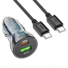 Автомобильное зарядное устройство USB Hoco Z47A PD30W+QC3.0