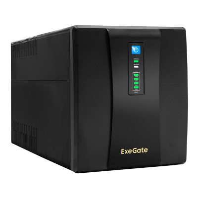 ИБП Exegate UNB-1200.LED.AVR.EURO.RJ.USB 1200VA/750W EP285490RUS