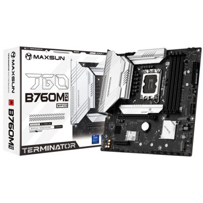 Мат. плата MAXSUN Socket 1700 LGA "MS-Terminator B760M D4 WIFI6"