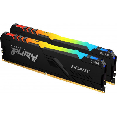 DDR-4 65536Mb (2x32Gb KIT) Kingston FURY Beast Black RGB KF432C16BB2AK2/64 DDR-4 65536Mb (2x32Gb KIT) Kingston FURY Beast Black RGB KF432C16BB2AK2/64