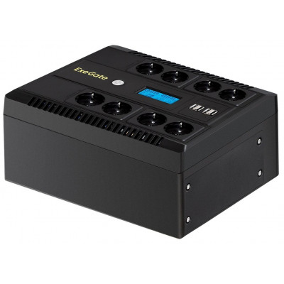 ИБП Exegate NEO Smart LHB-850.LCD.AVR.8SH.CH.RJ.USB 850VA/510W EX295014RUS