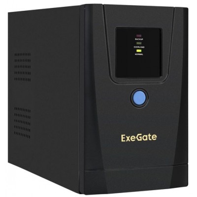 ИБП ExeGate BNB-650.LED.AVR.2C13.RJ.USB 650VA/360W EX292766RUS (1xShuko)