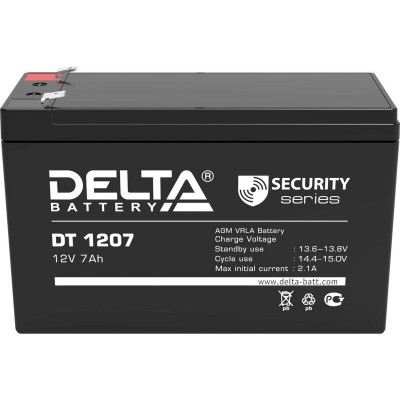 Аккумуляторная батарея 12-7 (12V 7.2Ah)  Delta DT 1207