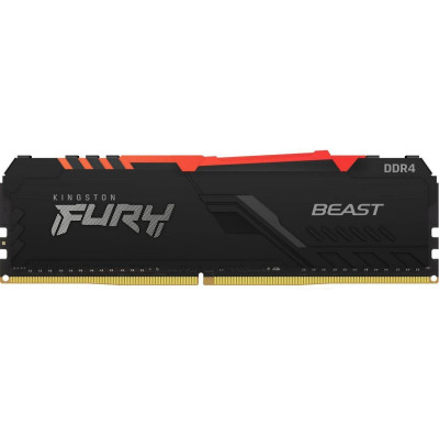 DDR-4 8192 Mb Kingston FURY Beast Black RGB KF432C16BBA/8
