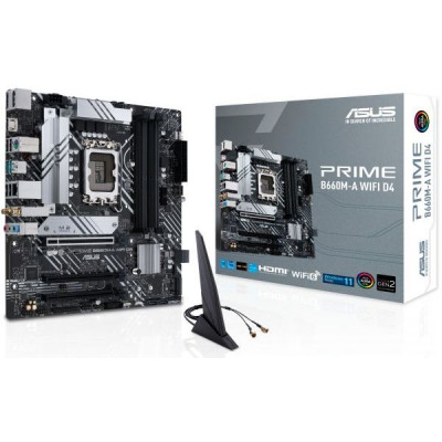 Мат. плата Asus Socket 1700 LGA "PRIME B660M-A WIFI D4"