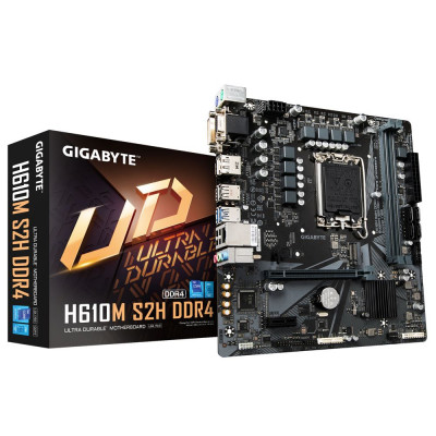 Мат. плата Gigabyte Socket 1700 LGA "H610M S2H DDR4" Мат. плата Gigabyte Socket 1700 LGA "H610M S2H DDR4"
