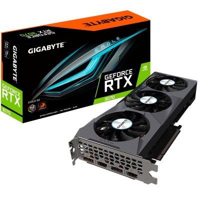 Видеокарта Gigabyte GeForce RTX3070 EAGLE (GV-N3070EAGLE-8GD 2.0) 8Gb GDDR6