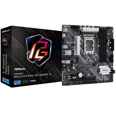 Мат. плата AsRock Socket 1700 LGA "Z690M PHANTOM GAMING 4" Мат. плата AsRock Socket 1700 LGA "Z690M PHANTOM GAMING 4"