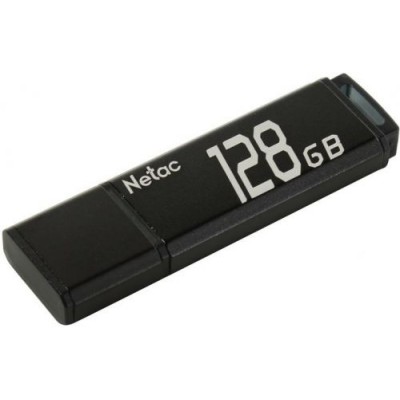 USB Flash Drive128Gb USB 2.0 Netac U351 NT03U351N-128G-20BK Алюминиевый black