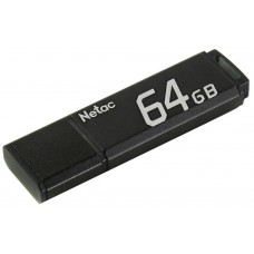 USB Flash Drive 64Gb Netac U351 алюминиевый black NT03U351N-064G-20BK USB 2.0