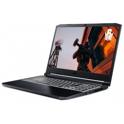 Ноутбук Acer 15.6" FHD Nitro 5 AN515-45-R5HR - AMD Ryzen 5 5600H 3.3(4.2) Ghz/ 12Gb/ 512Gb SSD/ GeForce RTX 3060 6 GB/ Win10 NH.QBCER.00C