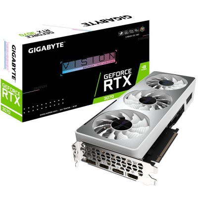 Видеокарта Gigabyte GeForce RTX3070 VISION OC 2.0 (GV-N3070VISION OC-8GD 2.0) 8Gb GDDR6 (LHR)