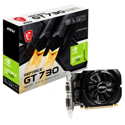 Видеокарта MSI GeForce GT730 4GB DDR3 (N730K-4GD3/OCV1) 4Gb GDDR3
