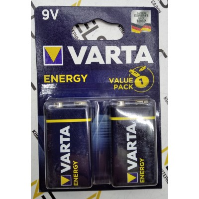Батарейки Varta крона 4122 ENERGY LR22 BL2