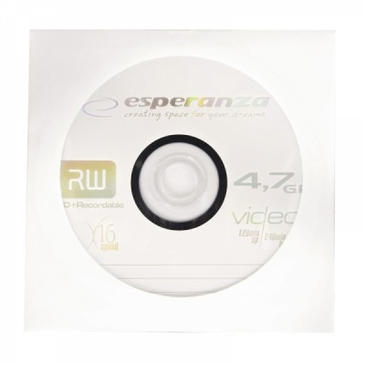 Диск DVD+R ESPERANZA / 4,7Gb/120мин/16X / бумажный конверт [1326]