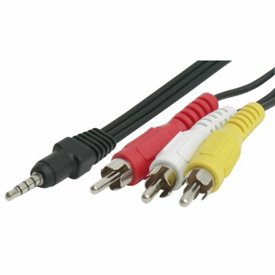 Кабель miniJack 3.5mm - 3 RCA 1.0m