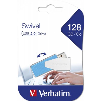 USB Flash Drive128GB Verbatim (Swivel) USB2.0 (49817)