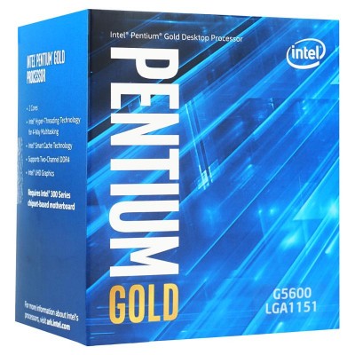 Процессор Intel Socket 1151 LGA Pentium Gold G5600 3.90 Ghz (BX80684G5600)