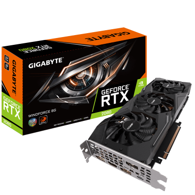 Видеокарта Gigabyte GeForce RTX2080 (GV-N2080WF3-8GC) 8Gb GDDR6