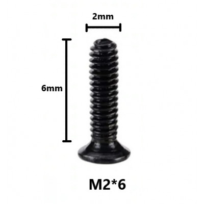 Болт M2 x 6.0 мм (10 шт) 
