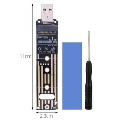 Переходник M.2 SSD NVMe на USB 3,1