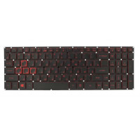 Клавиатура для Acer Nitro 5 AN515-41 ORIGINAL черная с красной подсветкой