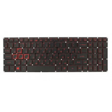 Клавиатура для Acer Nitro 5 AN515-41 ORIGINAL черная с красной подсветкой