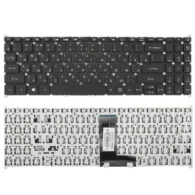 Клавиатура для Acer Aspire A315-54G черная без рамки